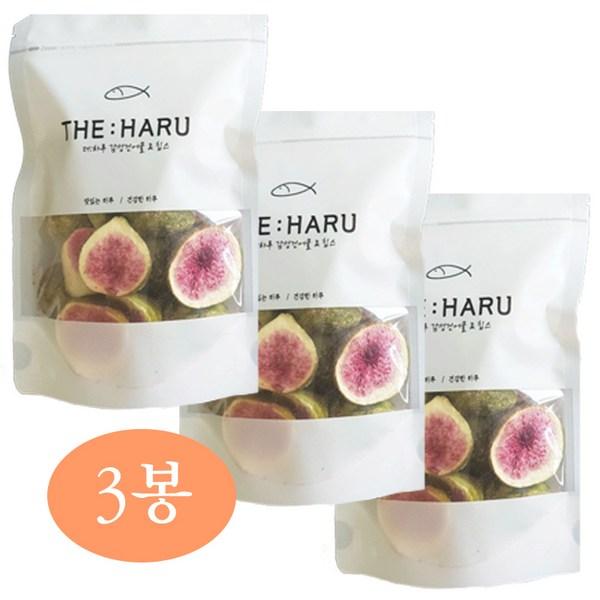Чипсы из сублимированного инжира Haru S (Bundle) 100% фруктовый сладкий хрустящий десерт, 55 г, 3 шт., корейские орехи