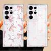 Case for Samsung Galaxy Note 20 Ultra 10 S23 Ultra S22 FE S26 S24 S21 S25 Edge S20 Plus Phone Cover Cute Pink Bow
