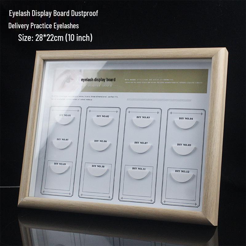 Eyelash Palette and Display Case - Dustproof Acrylic Showcase for Grafted Eyelashes