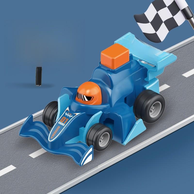 Childrens Inertial Race Go Kart Toy For Kids Age 3 To 6 Developing Handeye Coordination