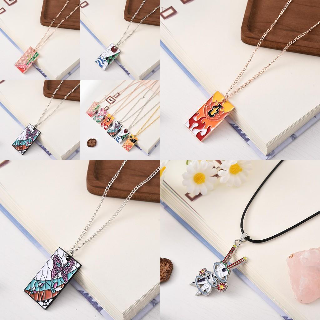 Demon Slayer Pendant Necklace With Zinc Alloy Chain For Men Women
