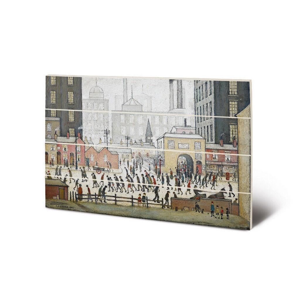 L.S.. Lowry Coming From The Mill 1930 Plate