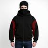 Mens Balaclava Hoodie Double Hooded Zip Jacket Spring Hoodie For Men Windproof Streetwear