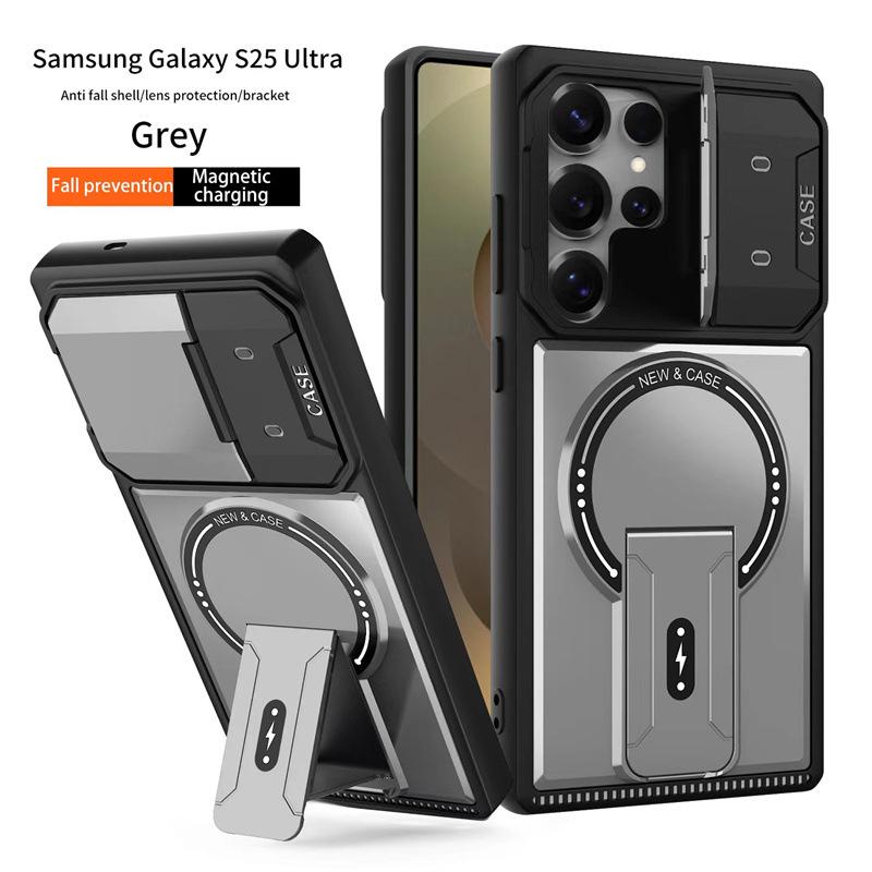 Samsung S26 Ultra Magnetic Case with Lens Cap Holder - A57 Drop-proof, S25 Protective Hard Shell