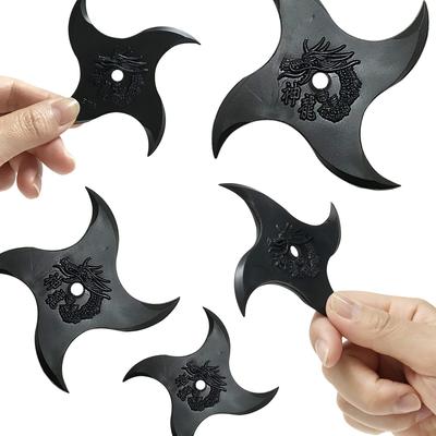 Set Cosplay Arme Ninja cu Arme Ninja și din Cauciuc pentru Joc de Rol Ninja cu 5 Shuriken, Kunai, (Zvastică (Setul 5))