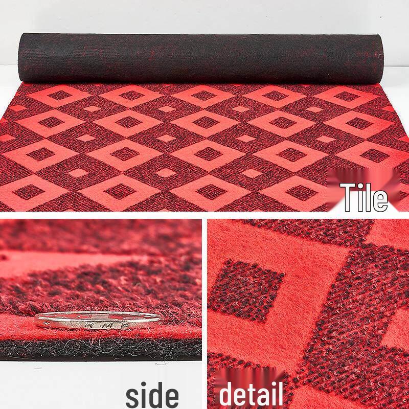 

Gray Diamond Jacquard Soundproof Wall-to-Wall Carpet