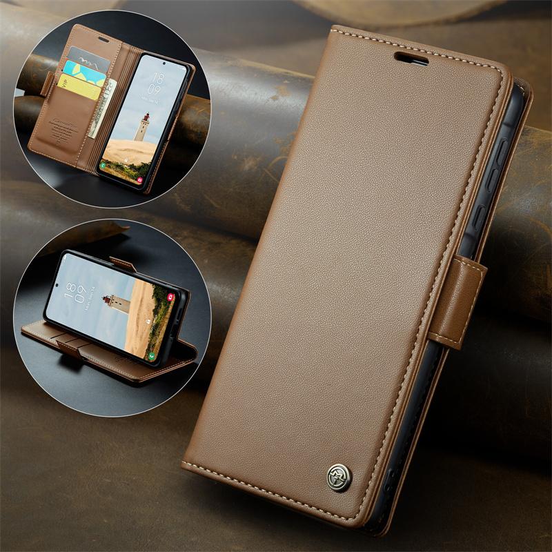 CaseMe Flip Leather Phone Case for Samsung Galaxy A57 5G A37 A17 A07 A56 A36 A26 A16 A55 A35 A25 A15 A54 A34 A24 A14 A73 A53 A13 A52 Wallet Card Cover