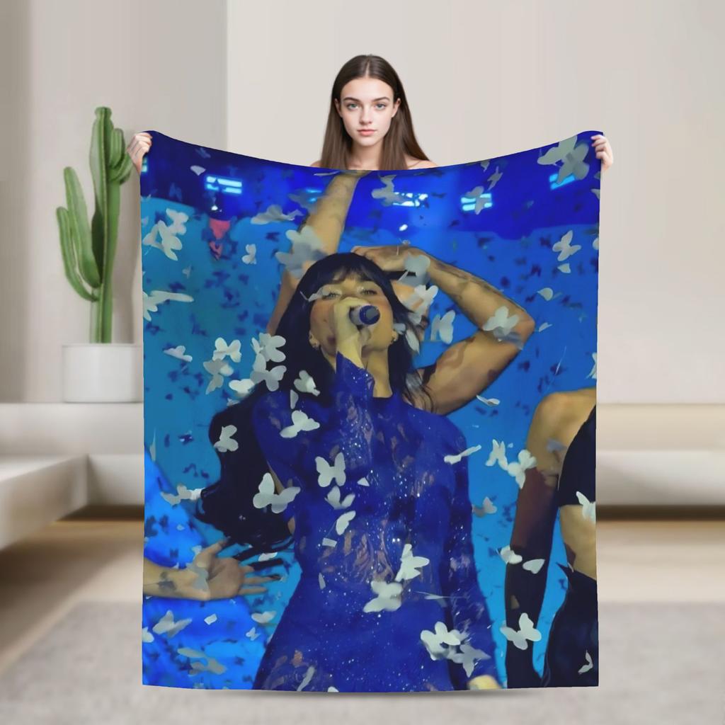 Butterfly Aitana Plush Blanket Kids Adult Flannel Throw Blanket For Bedroom Soft Warm Custom Quality Bedspread Gift
