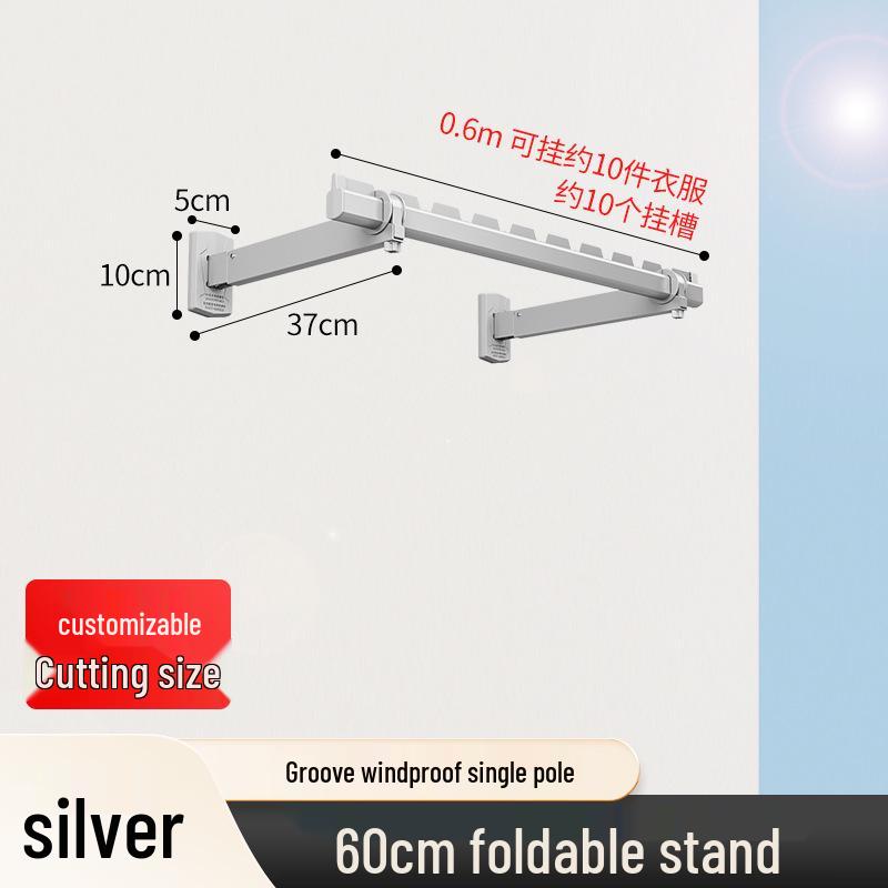 Invisible Wall-Mounted Retractable Clothes Drying Rack for Balcony and Home Use