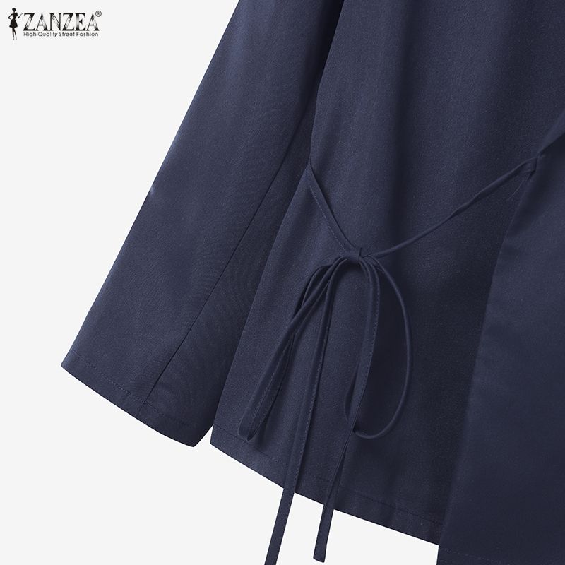 ZANZEA Women Long Sleeve Blouse and Pants Casual Two Piece Suit Sets