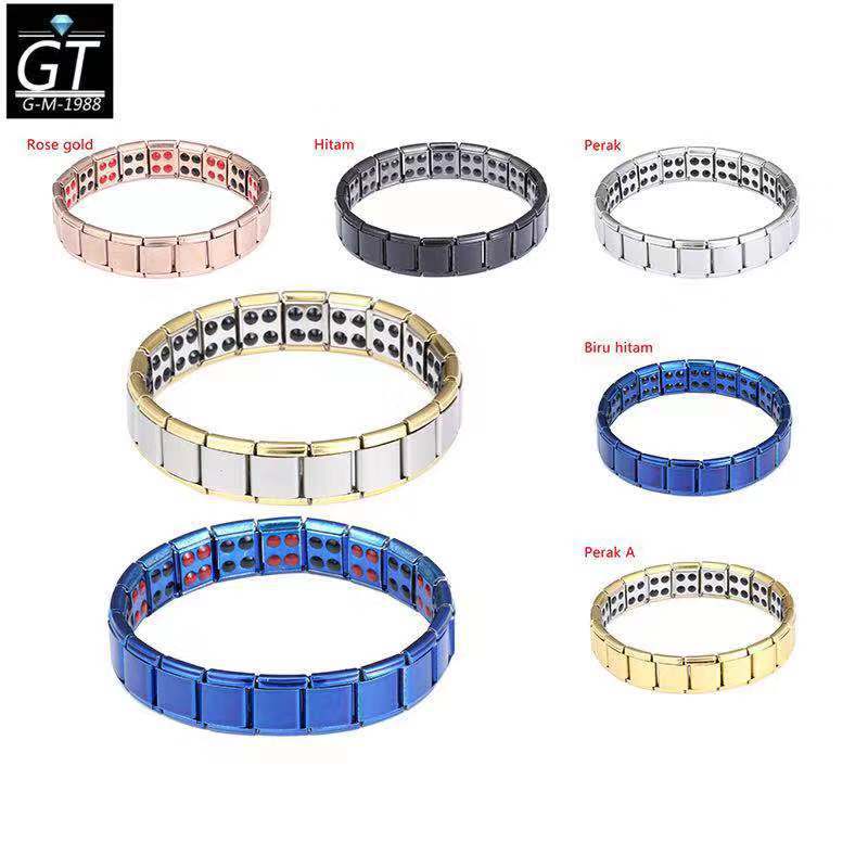 Stainless steel bracelet, double row bracelet, stainless steel bracelet
