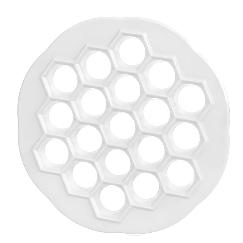 

19 Holes Russian Ravioli Maker Dumplings Mold PP Pelmeni Meat Dumplings Maker Machine Ravioli Cutter Kitchen Utensils Gadgets белый