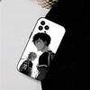 Anime M-Michael Kaiser For IPhone 17 Air 16 15 14 13 12 11 Pro Black Soft Cover Phone Case