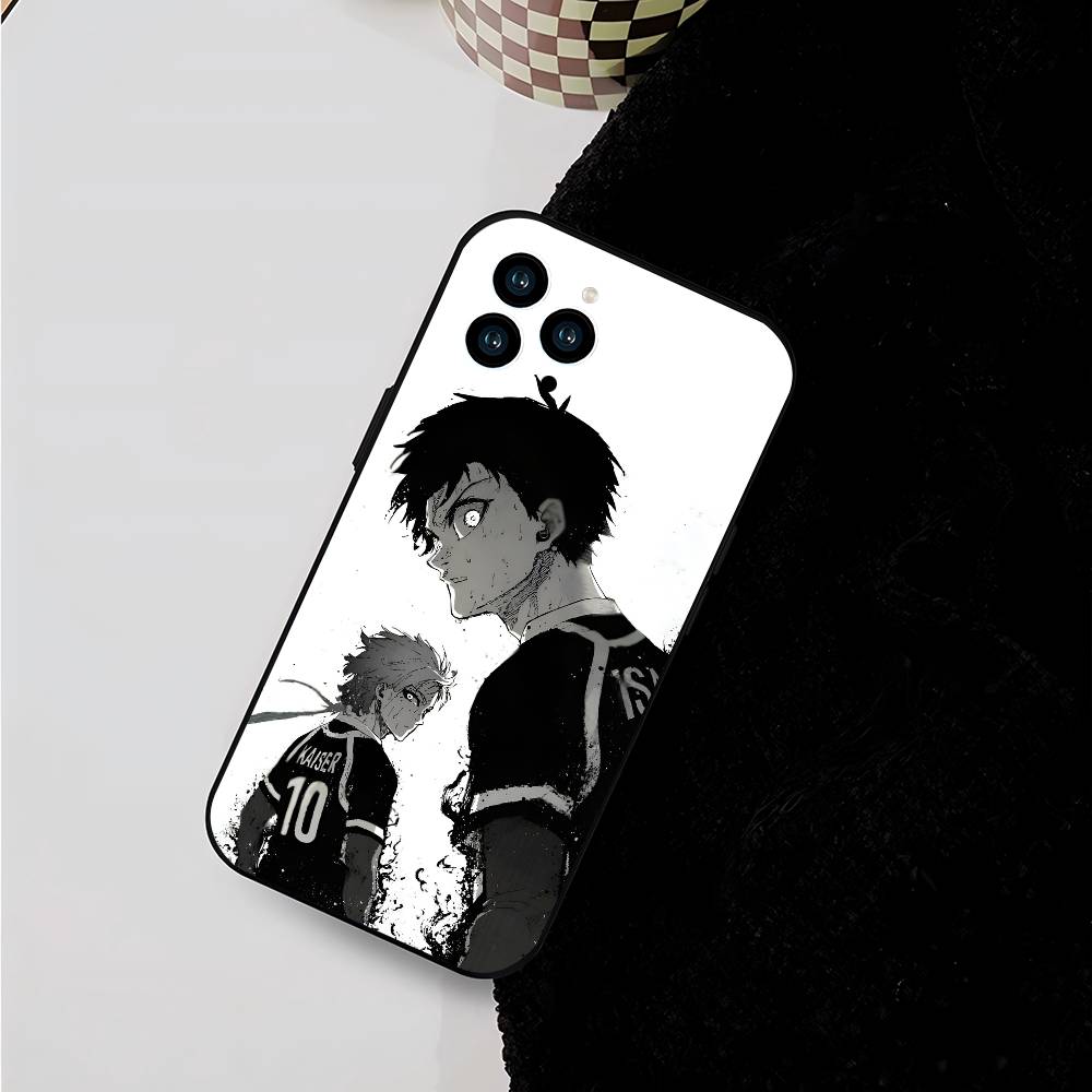 Anime M-Michael Kaiser For IPhone 17 Air 16 15 14 13 12 11 Pro Black Soft Cover Phone Case