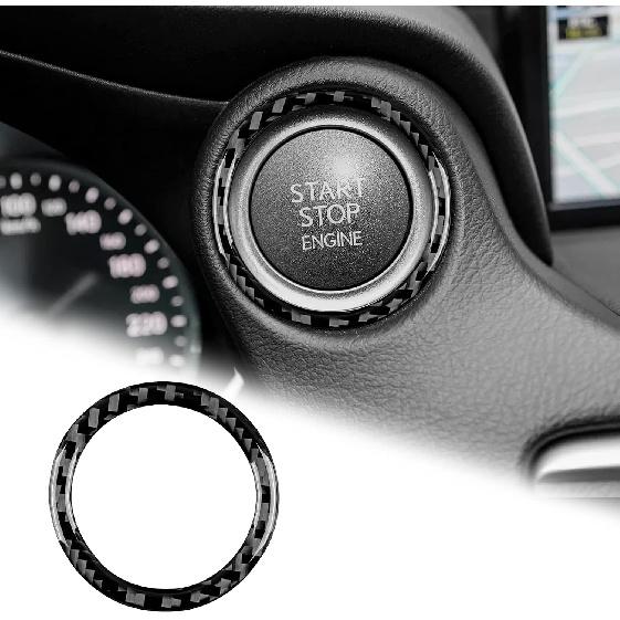 AIRSPEED Car Center Console Button Frame Cover Carbon Fiber AC Control Panel Interior Trim Accessories for Lexus IS250 IS300 IS350 IS200T 2013-2019,