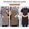 Men's Waterproof Oil-proof Logo Print Kitchen Apron for Home & Commercial Use