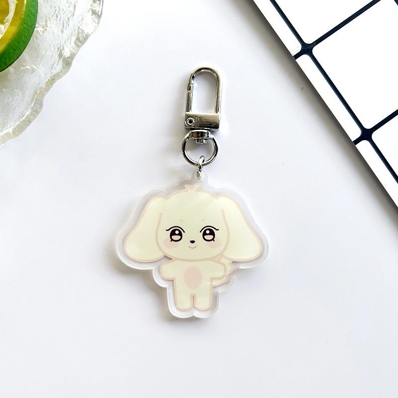 10CM Pop-up Store Doll Keychain ANITEEZ Cartoon Cute Plush Pendant Keyring Bag Accessories Kpop Yunho Yeosang Fans Gifts