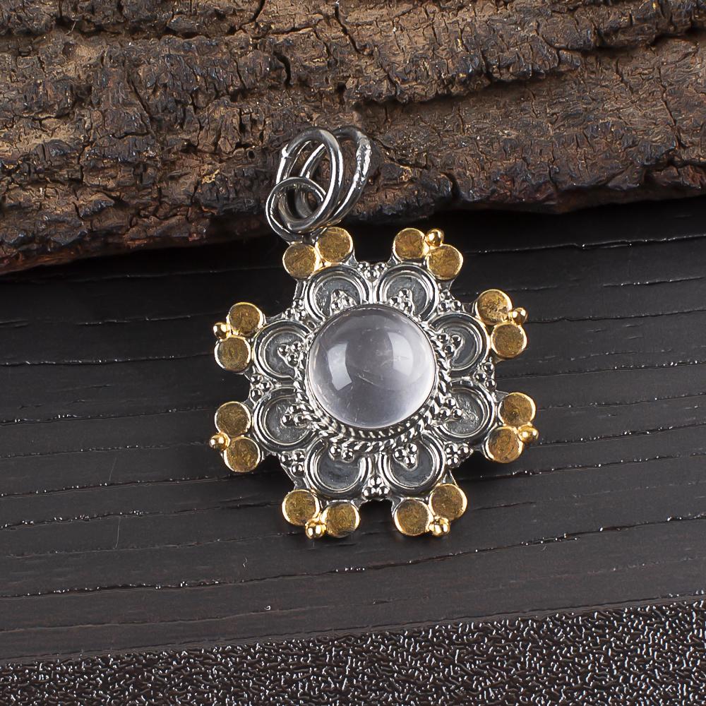 Rose Quartz Handmade Adorable Jewelry Pendant, 925 Solid Sterling Silver Gemstone Pendant, Gift For Mother