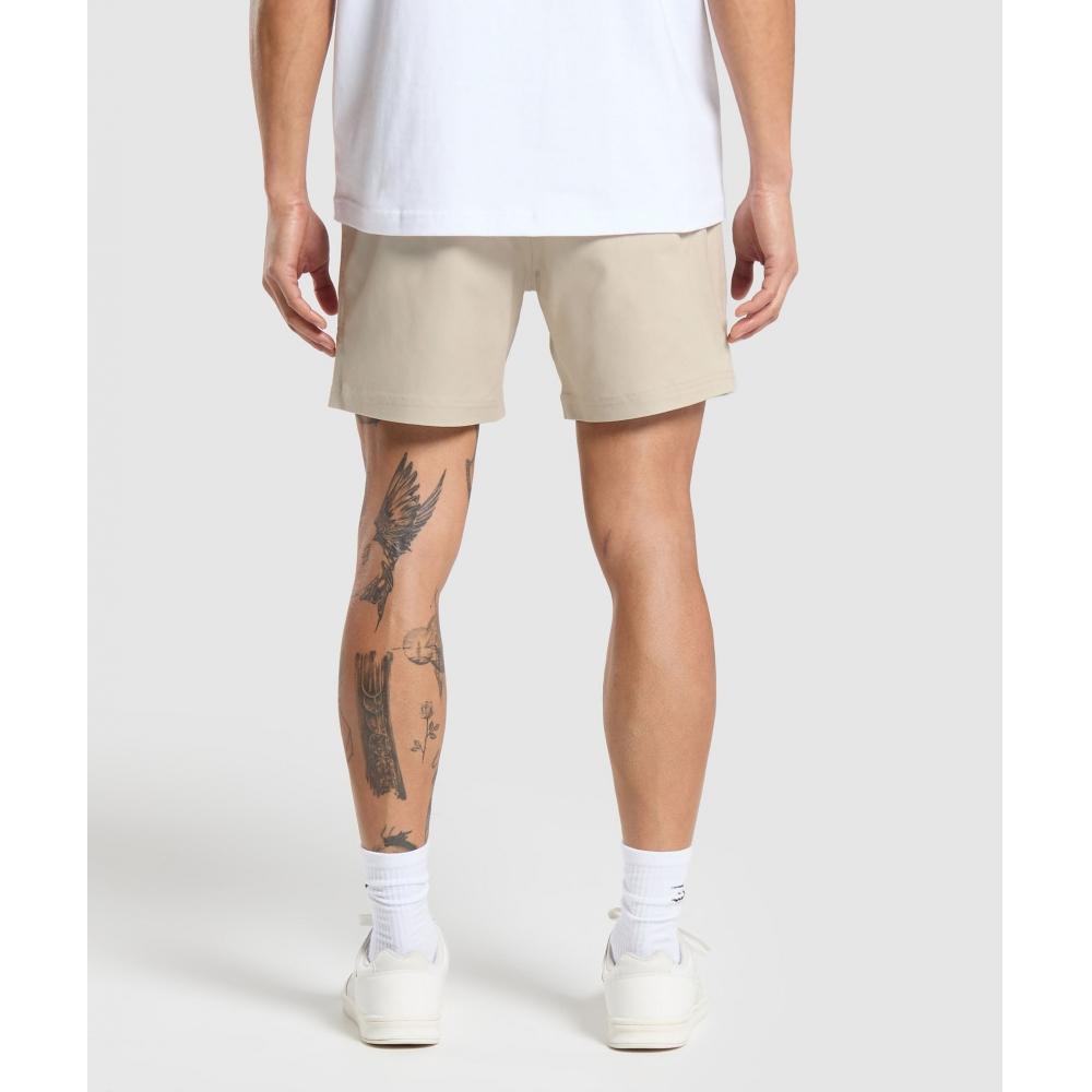 Gymshark Pantaloni scurți țesuti pentru ziua de odihnă, gri pietriș, A5a6d Gb7p.