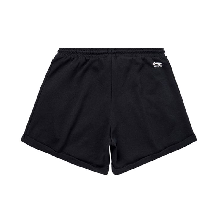 Li Ning Sports Fashion Series Lace-Up Shorts Women Shorts Black AKSQ138-1
