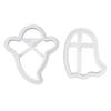 2pcs Small Ghost Cookie Cutters ABS Material Biscuit Cutter for Holiday Decoration Party Supplies Ba