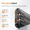 Hoco. Q37 10000mAh 22.5W Power Bank with Built-in USB-C/Lightning Cables, PD20W Fast Charging, Digital Display