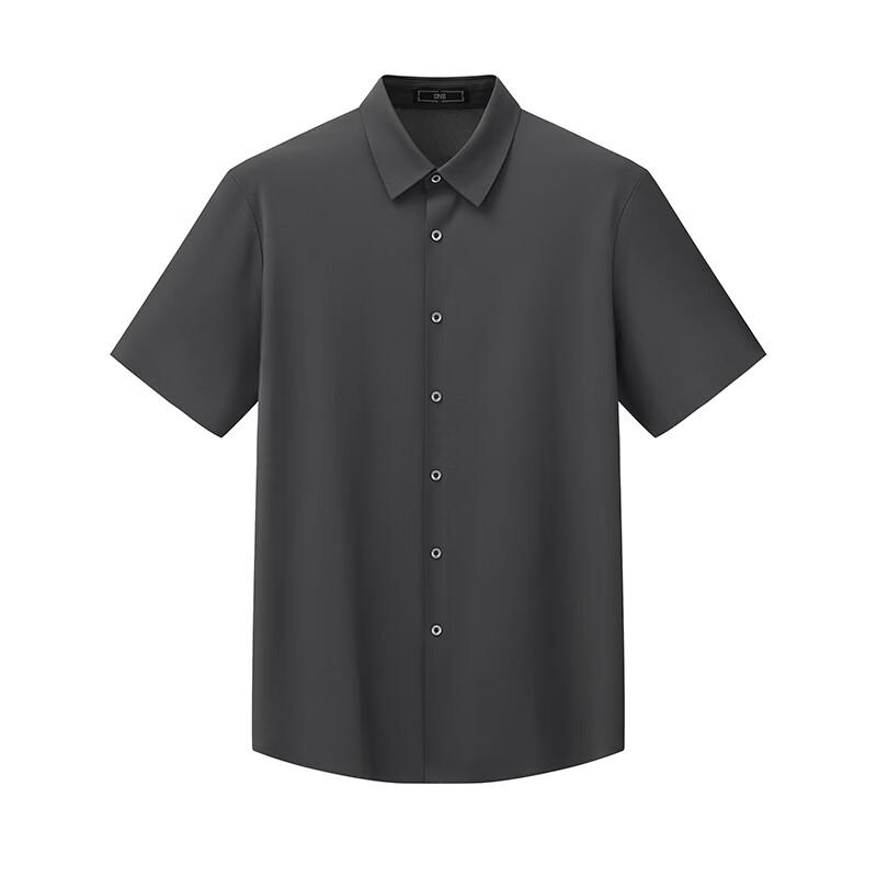 EMZ Men s Casual Business Stretch Short-Sleeve Shirt M (48)