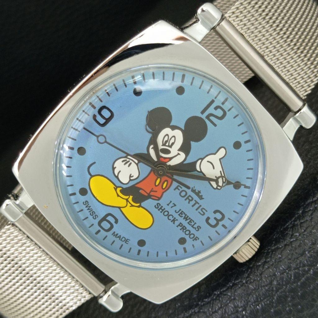 

SWISS VINTAGE HAND-WINDING MENS REFURBISHED BLUE COLOR DIAL WATCH a707288-1