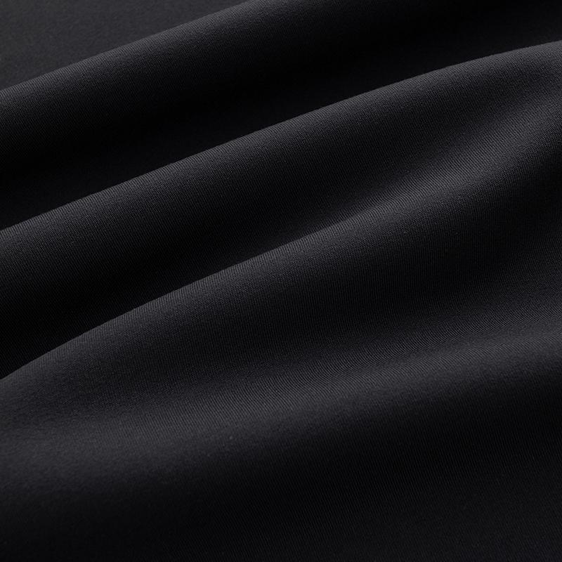 Anta Lightweight Warm Fleece Sports Simple Pullover Thermal Long Sleeve Knit Top Men tops Basic-Black 152547401R-3