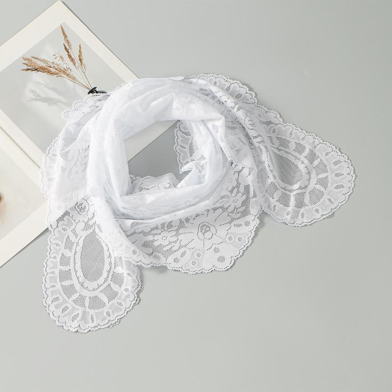 Spanish Traditional Triangle Lace Mantilla Women Head Covering Christian Church Catholic Veil