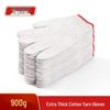 Men's Anti-Slip, Wear-Resistant Work Gloves - Thickened Nylon Cotton Yarn, Split Finger Design for Construction Safety