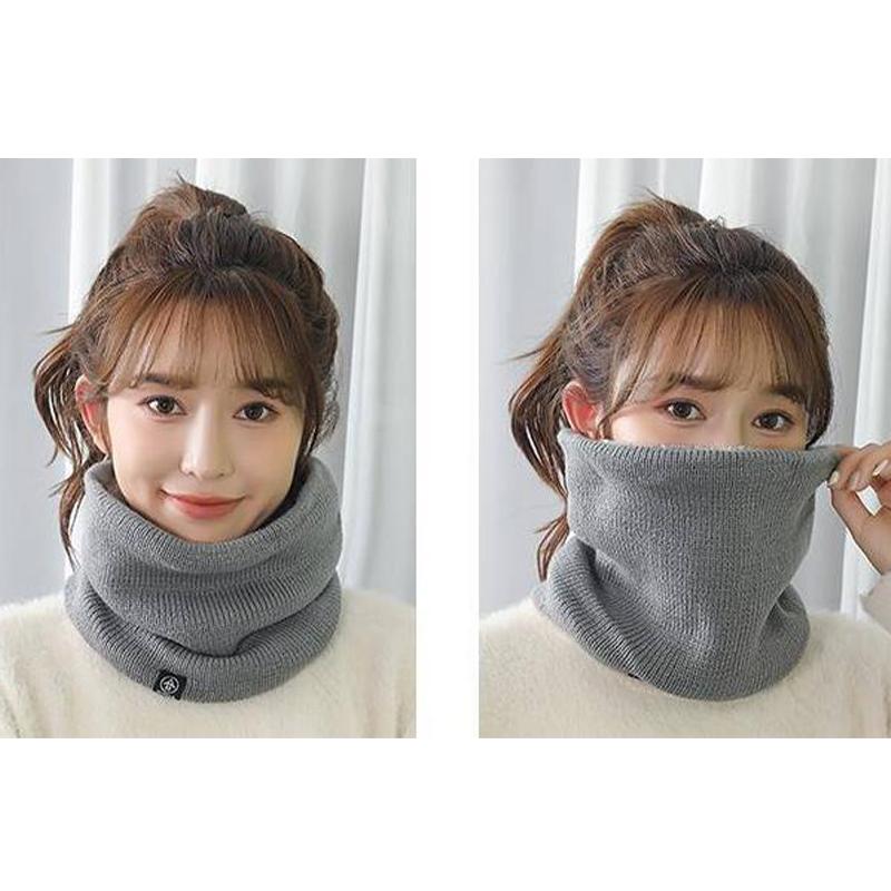 Autumn And Winter Velvet Thickened Scarf Unisex Korean Version Versatile Outdoor Leisure Sports Cycling Cold-Proof Neck Gaiter