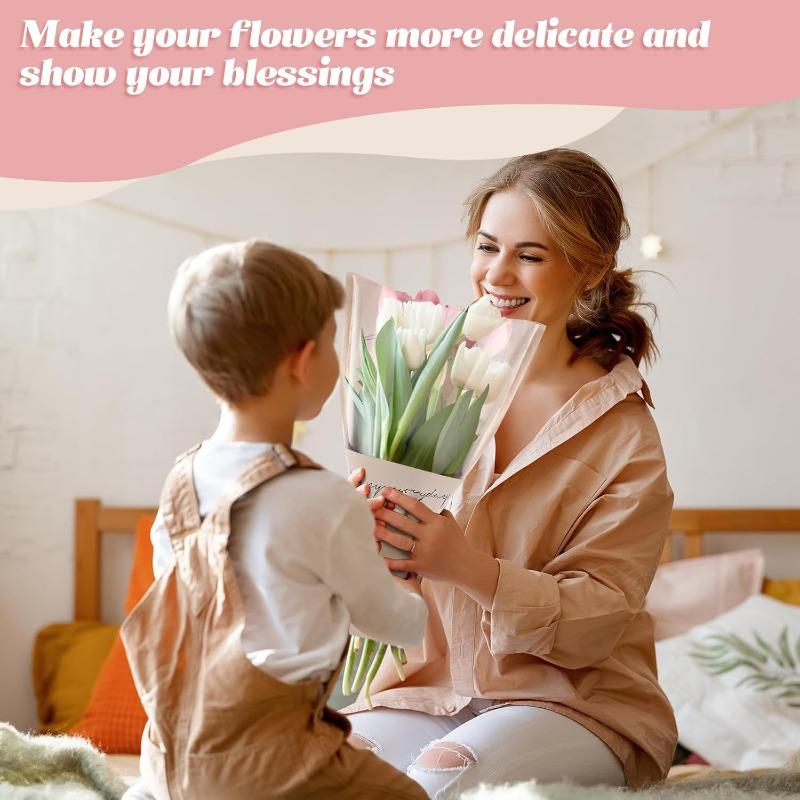 20-80 Stück Elegante Papierblumen-Geschenktüte Perfekt für Valentinstag Weihnachten Muttertag Geschenkverpackung Verpackungsmaterialien