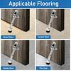 Kickdown Door Stoppers Zincs Alloys Foot-Operated Levers Door Stop Nonslip Rubber Regulable Door Holder Hardware