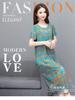 2023 Summer Floral Cotton & Rayon Dress - Stylish, Loose-Fitting, Short Sleeve for Middle-Aged & Elderly Women