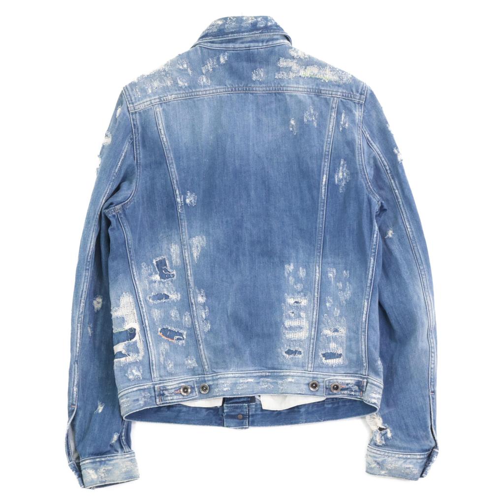 DIESEL [Domestically Authorized] ELSHAR Distressed Denim, Limited to 978 Pieces Jacket M blueUsed