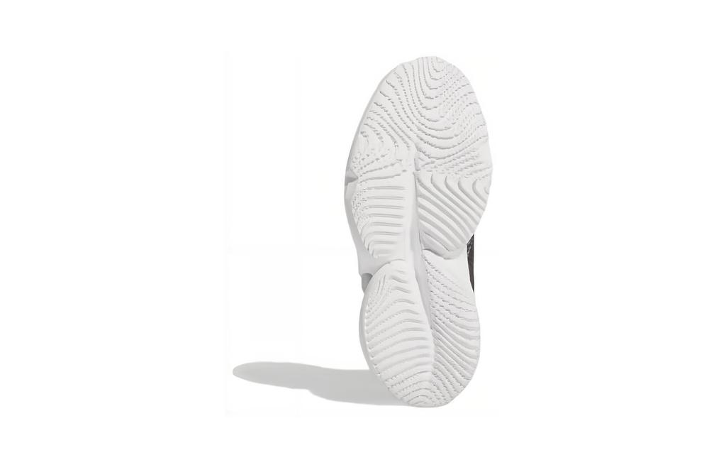 adidas D.O.N. Issue #4 Abrasion Resistant Mid Top Children's Basketball Shoes Black White Children Aged 3 7 Years Old GW9014