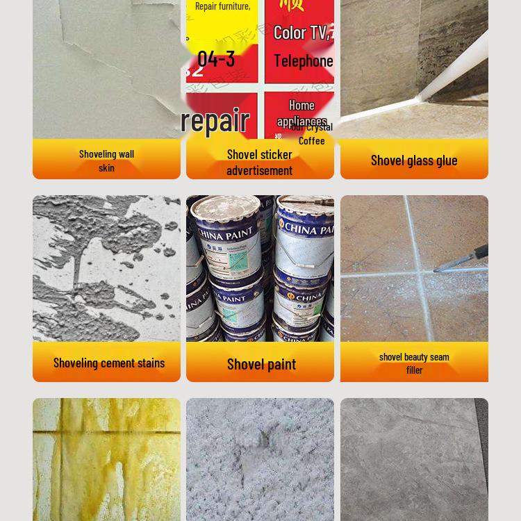 Stainless Steel Multipurpose Spatula & Kitchen Cleaning Tool