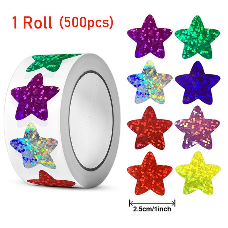 5001000Pcs Round Animal Fish Star Stickers Adorable Incentive Sticker Party Decoration Teacher Reward Encouragement Motivationa