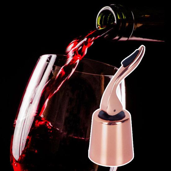 Weinverschluss, gute Abdichtung, Edelstahl, auslaufsicher, einfache Bedienung, langlebiger Vakuum-Weinverschluss