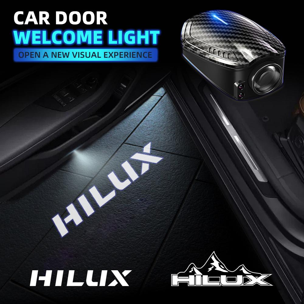 2 pezzi Ricaricabili USB Hilux Mountain SUV Luci LED HD Proiettore S9 Luci di Cortesia di Benvenuto Per Revo Vigo Pickup