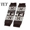 Cozy Acrylic Knit Leg Warmers Christmas Knitted for Women, Soft Ribbed Boot Socks with Fashionable Winter Accessories Snowflake And Deer Patterns,