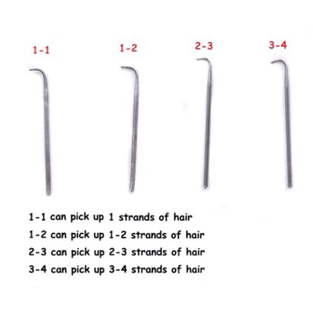 5pcs/set Copper Handle Lace Wig Needles Durable Wig Making Kit Ventilating Needles  DIY