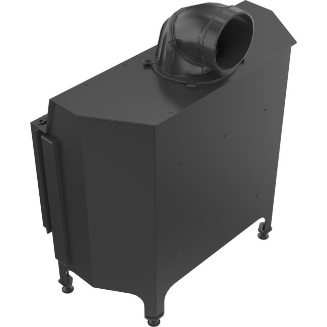 Smart steel fireplace KRATKI NADIA 14 kW Ø 200 MSK GLASS