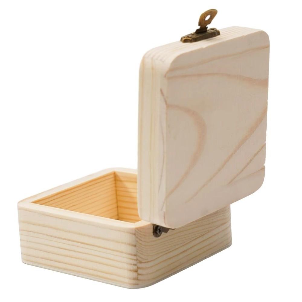 Plain Wooden Packing Box Small Size Gift Box Jewelry Storage Box  Jewelry and Small Item Storage