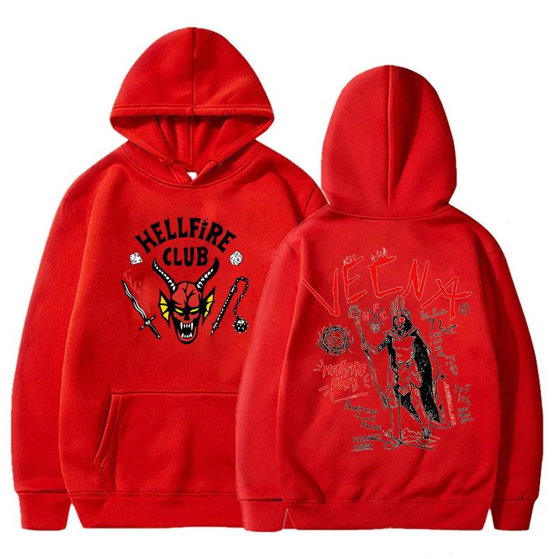Nowe Modne Bluzy z Kapturem Klub Piekielnego Ognia dla Mężczyzn Kobiet Casualowe Bluzy Unisex z Długim Rękawem Pulower Bluza Streetwear