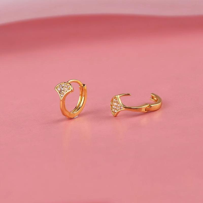 

Ретро Прості Сережки з Листям Абрикоса, Сережки для Подорожей, Нішеві, Літературні, Осінньо-Зимові, Легка Розкіш, Сережки-Листочки Віялоподібної Форми, Офісні, Повсякденні