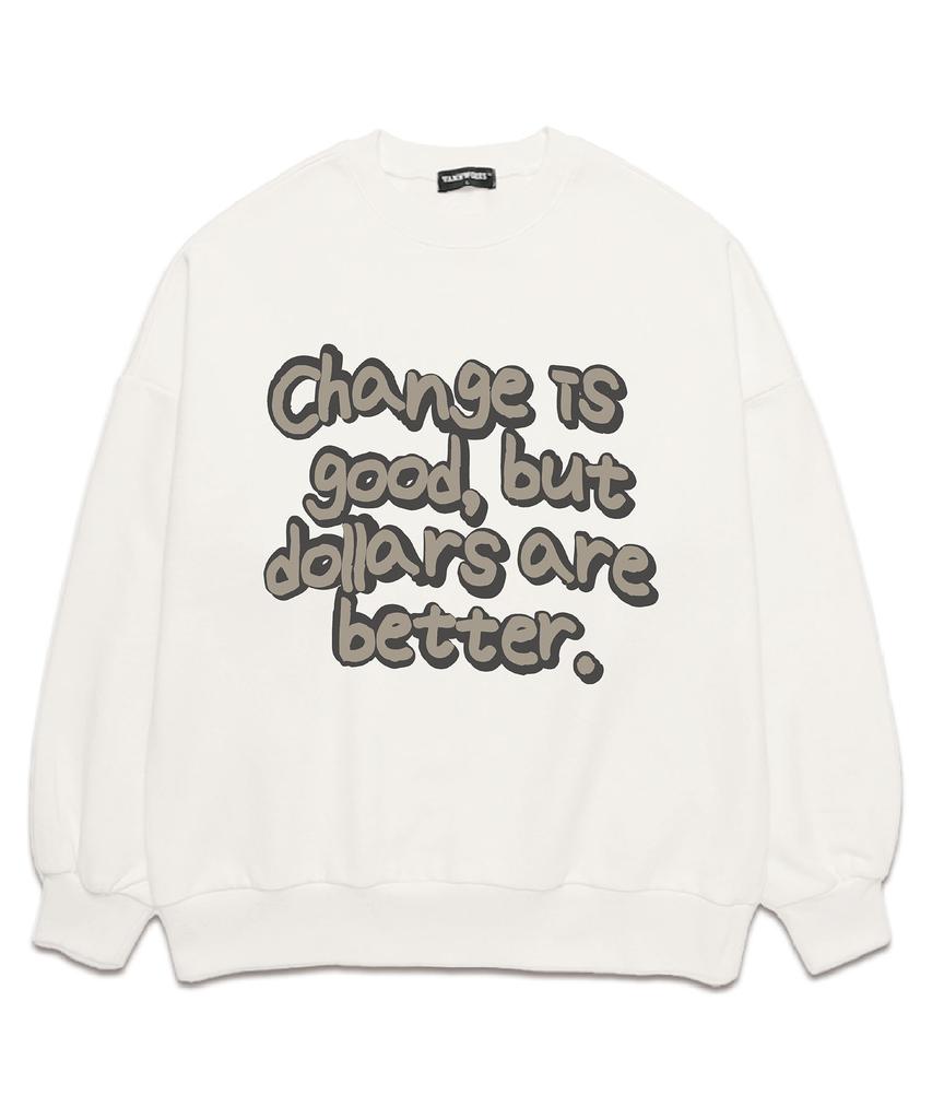 VANNWORKS Change Is Good Oversized Sweatshirt (Vls0048) White