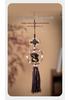 Car Lucky Cat Blessing Plate Rearview Mirror Ornament for Women's Safety