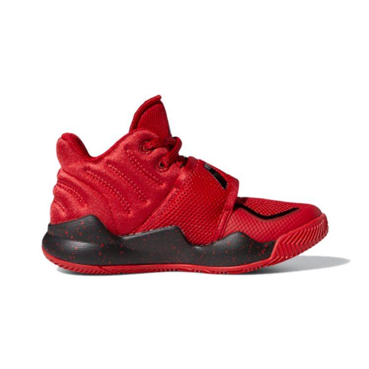 adidas Deep Threat C Mid Top Vintage Basketball Shoes Red Children Aged 3 7 Years Old FZ1483